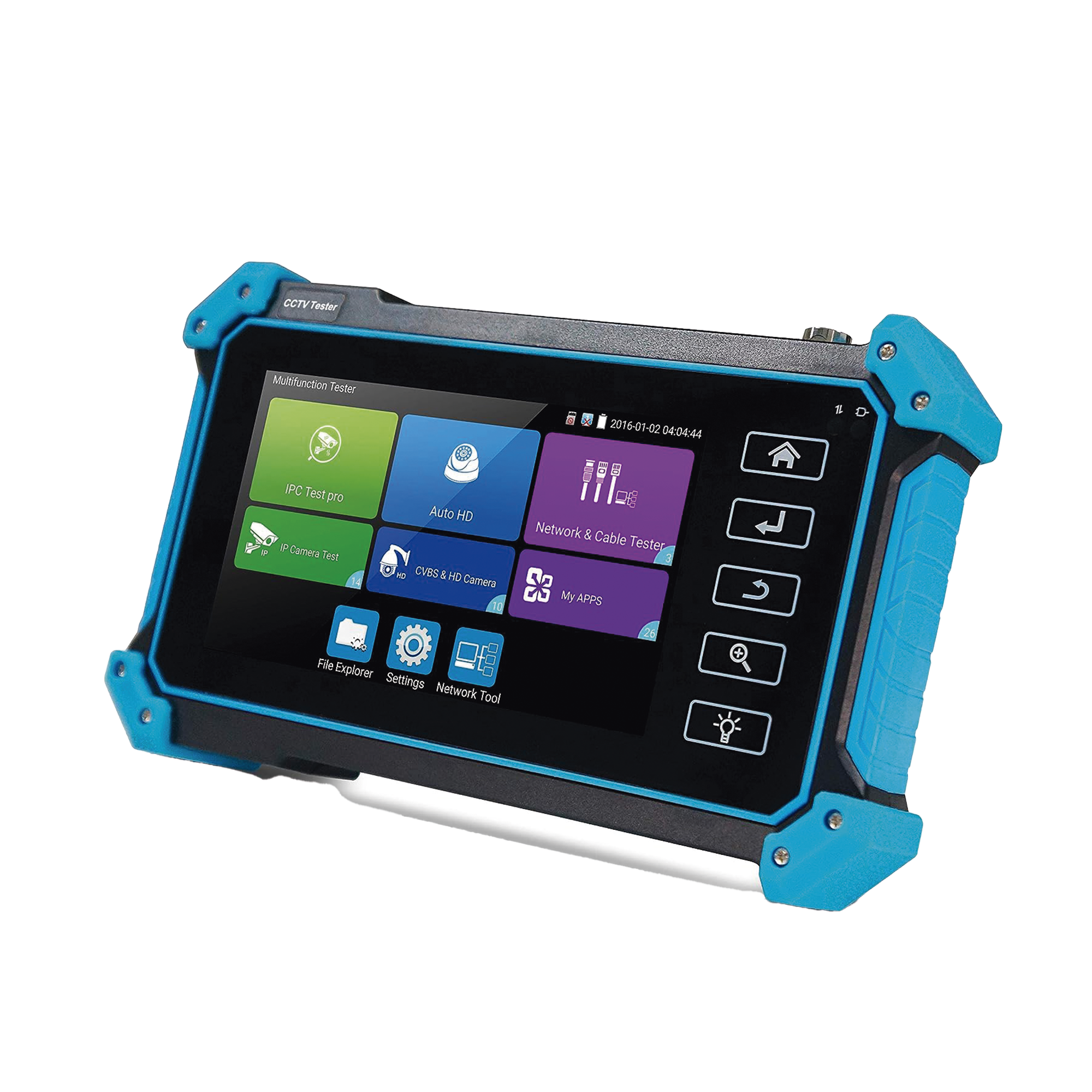 Probador de Vídeo / Prueba de cámara analógica / Prueba de cámara IP/ Soporta ONVIF, 4K, H.264 y H.265 / TVI de 8 MP, CVI de 8 MP, AHD de 8 MP / Entrada VGA, soporta 1920x1200P 60FPS / Entrada HDMI, soporta 4K 30FPS Probador de Vídeo / Prueba de cámara analógica / Prueba de cámara IP/ Soporta ONVIF, 4K, H.264 y H.265 / TVI de 8 MP, CVI de 8 MP, AHD de 8 MP / Entrada VGA, soporta 1920x1200P 60FPS / Entrada HDMI, soporta 4K 30FPS